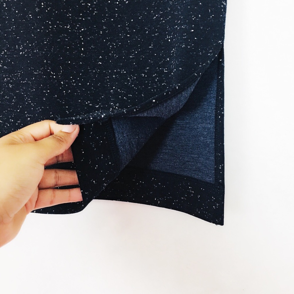 Madewell Column Side Slits Skirt In Speckle Size S - Picture 4 of 8